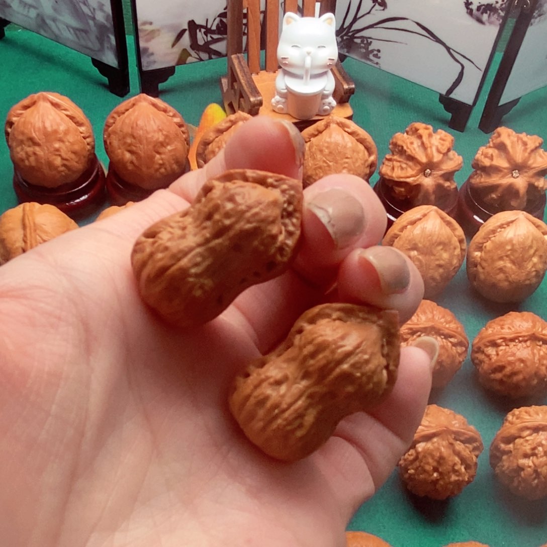 文玩核桃把件花生