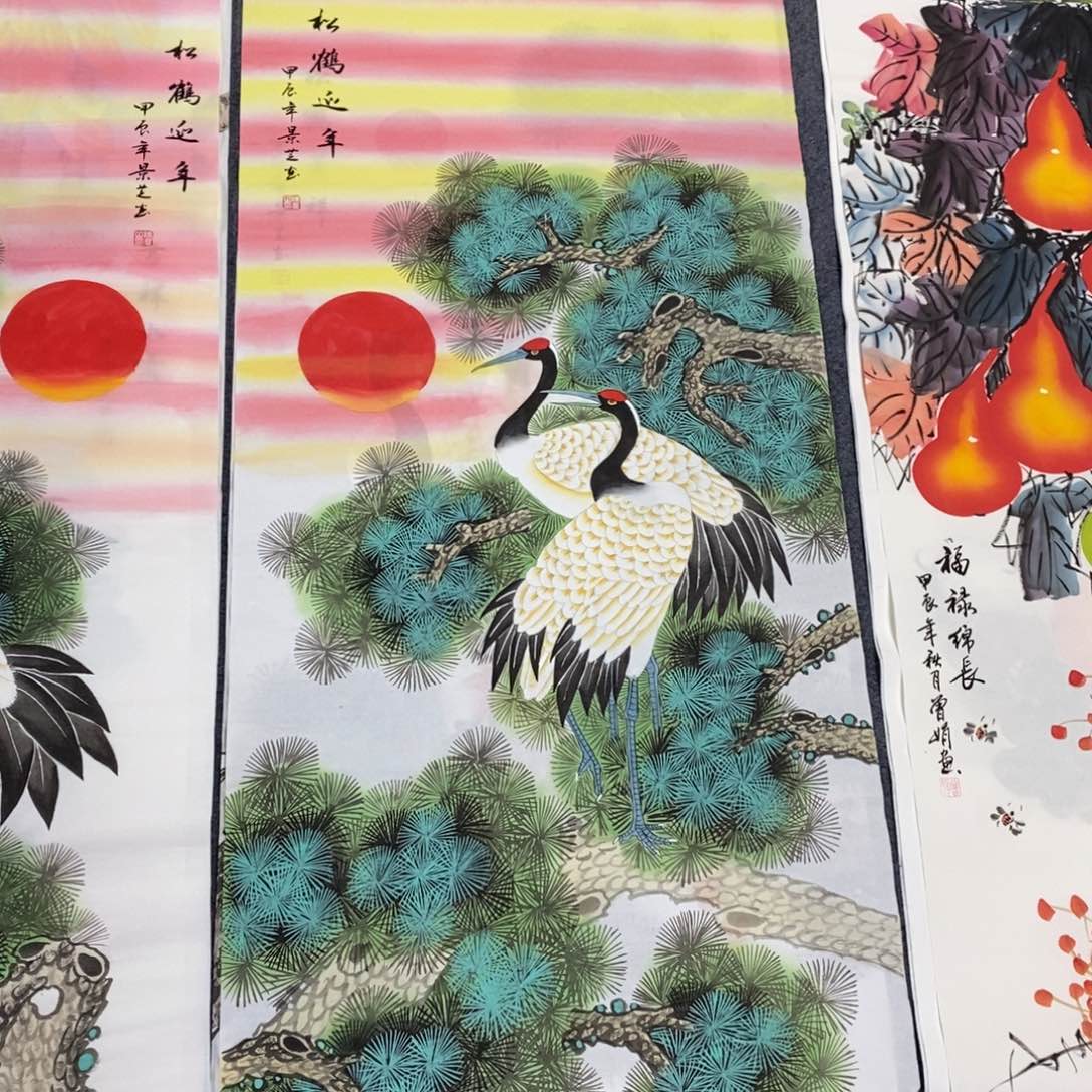 国画140✖️70四尺工笔手绘国画