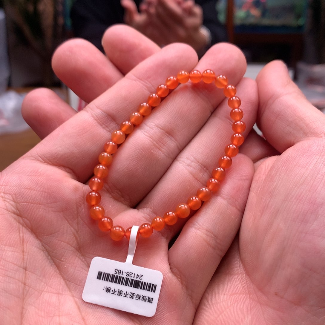 南红玛瑙单圈未镶嵌5mm➕小庄冰橘