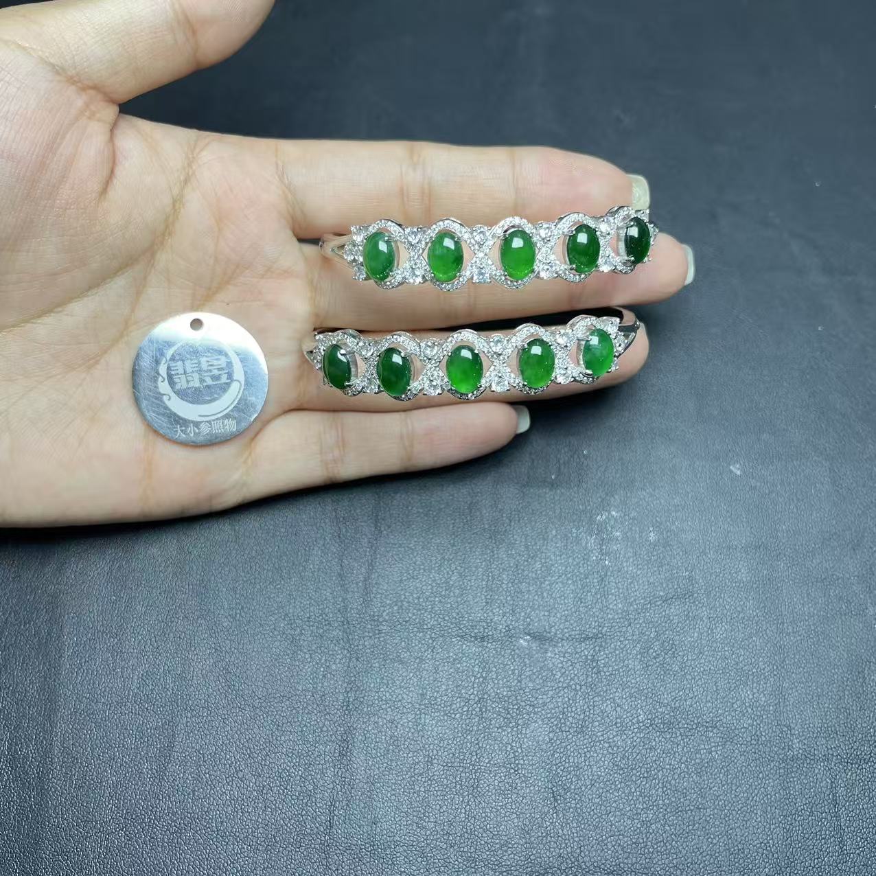 翡昱-N77-65366-天然A货翡翠手镯/多样性发其一