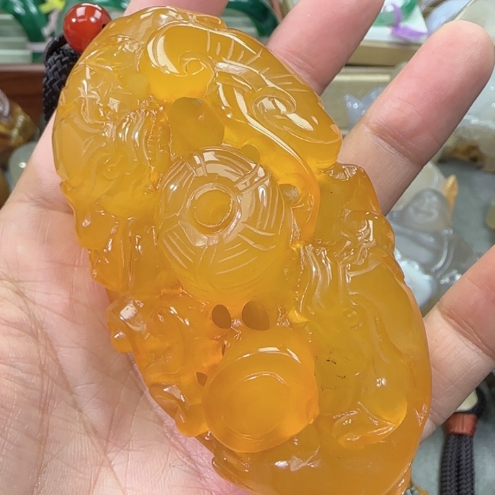 玛瑙/玉髓合金手把件