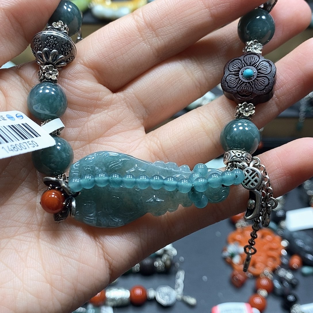 翡翠未镶嵌手链手链