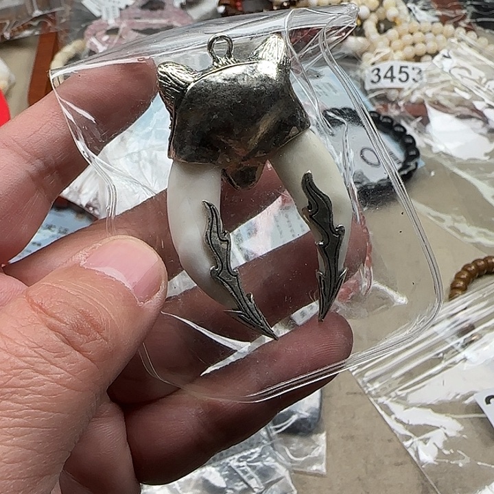 白玉菩提吊坠白色2792