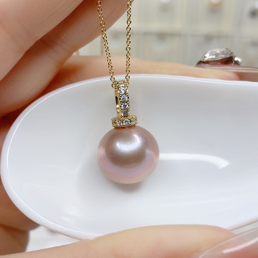 合金淡水珍珠吊坠(赠链)