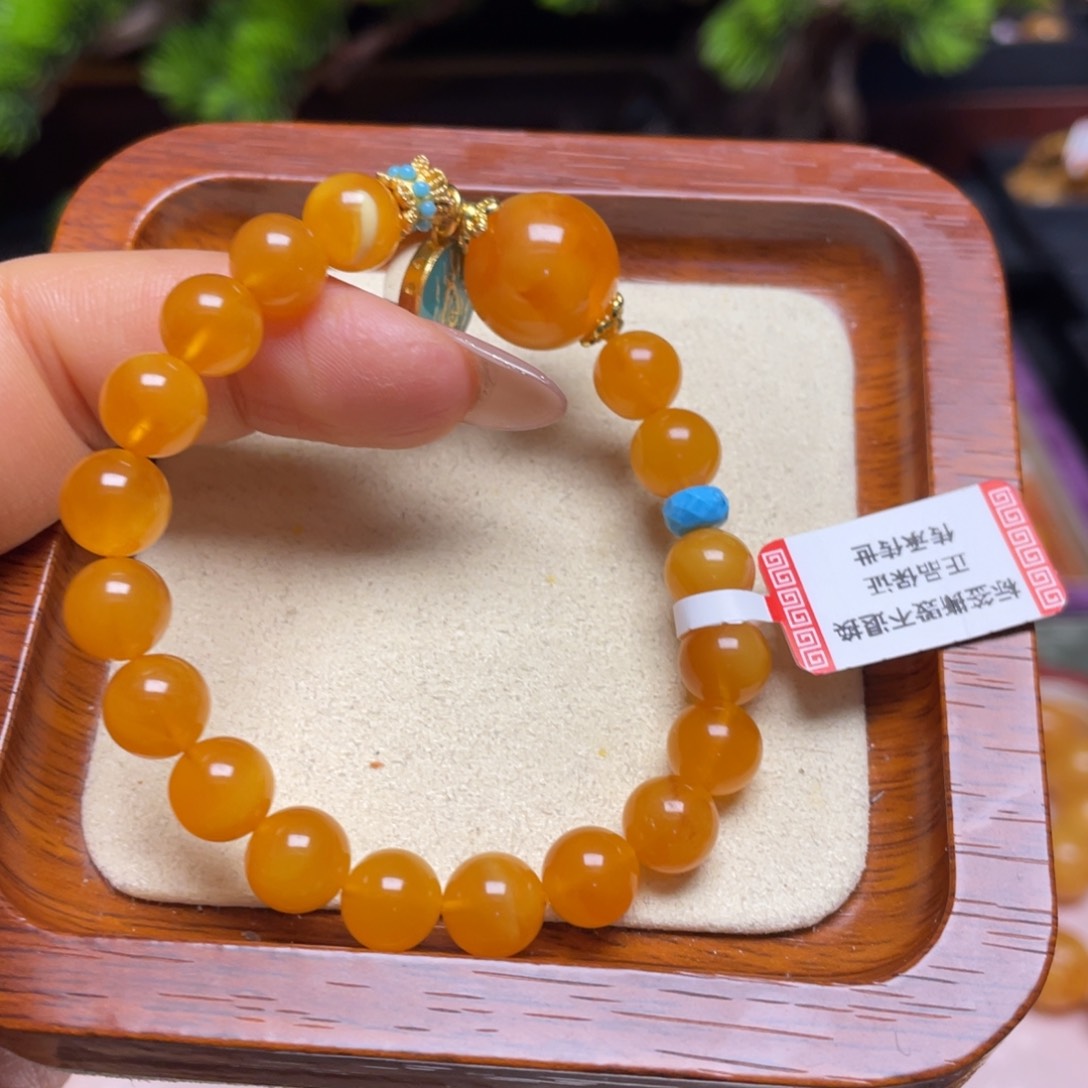 蜜蜡手链未镶嵌手串