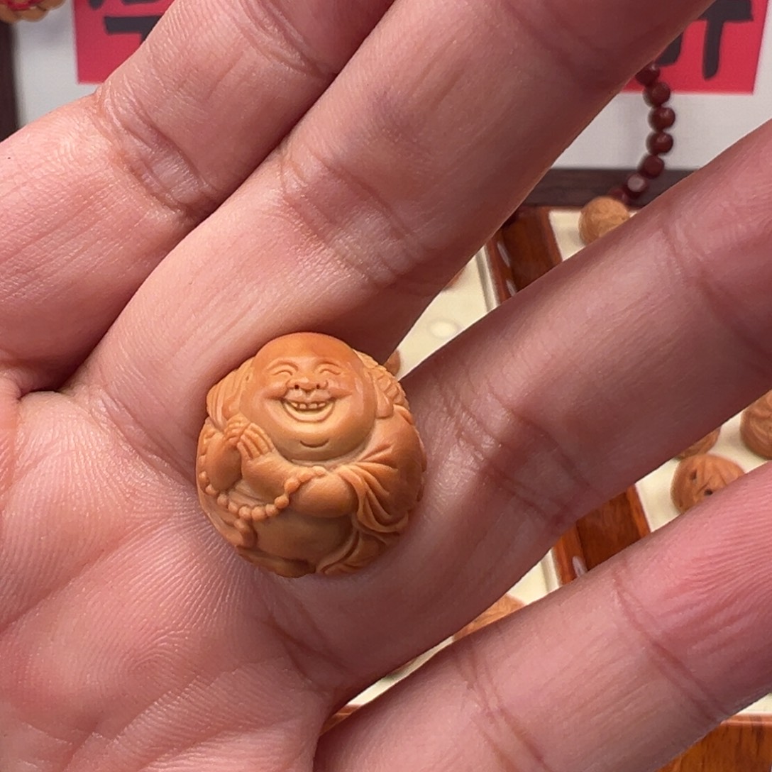 山***花核桃吊坠瑞兽弥勒神龙单颗