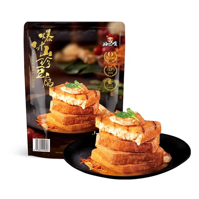 好巴食 包浆豆腐爆汁山珍豆腐 700g新鲜