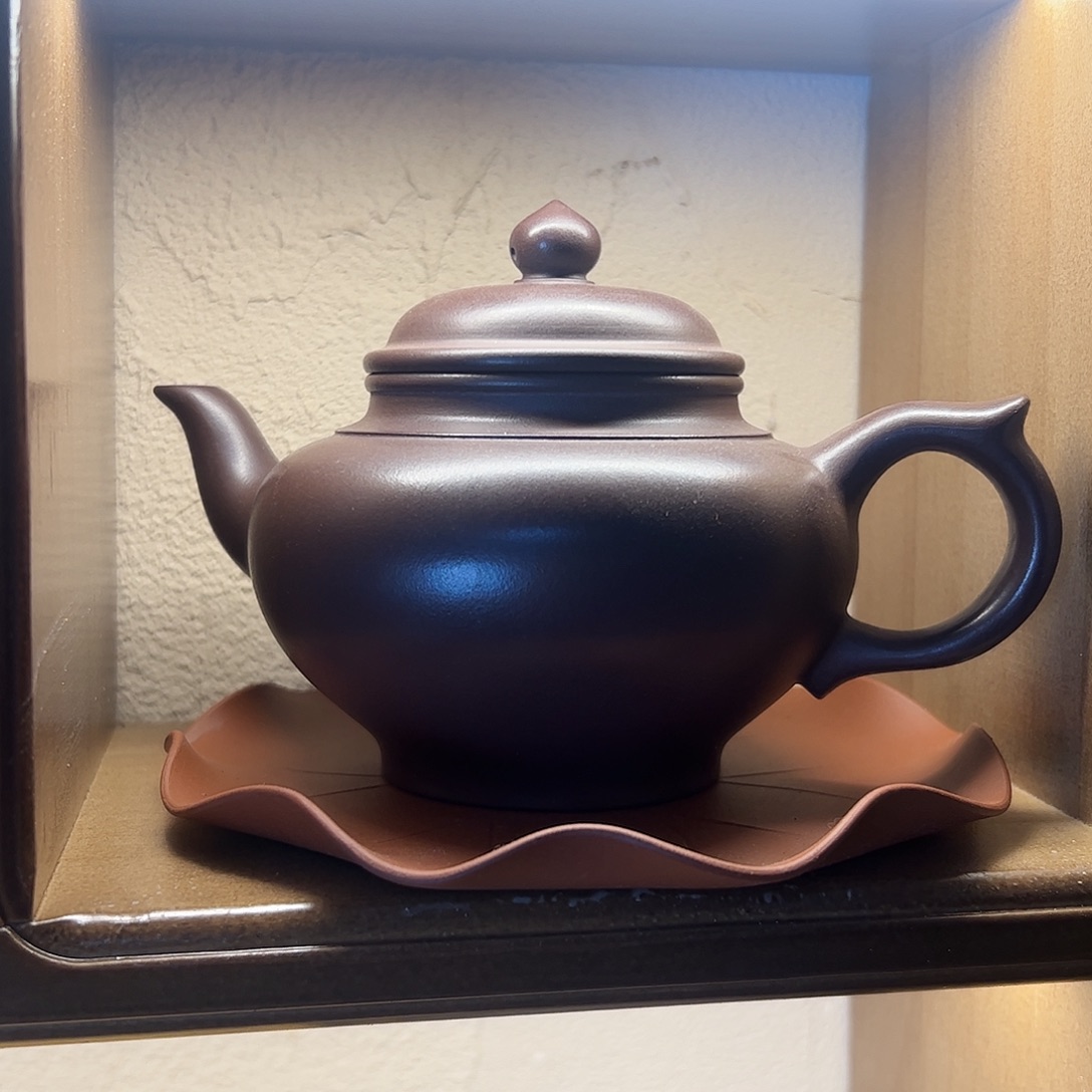 茶宠紫砂紫泥笑樱壶