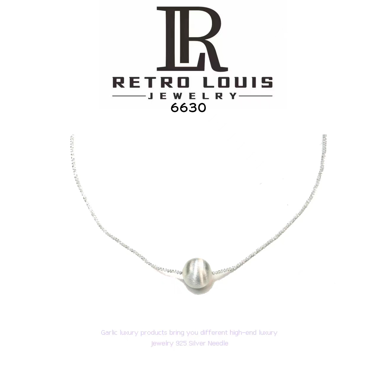 铜合金项链 【白月光】White moonlight项链~6630（43+5）X