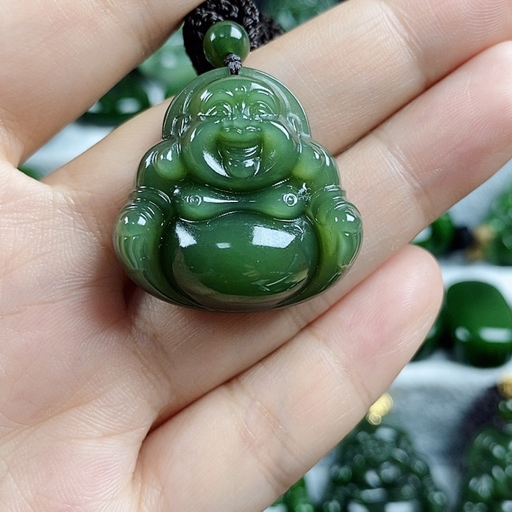 和田玉未镶嵌吊坠(不含链)