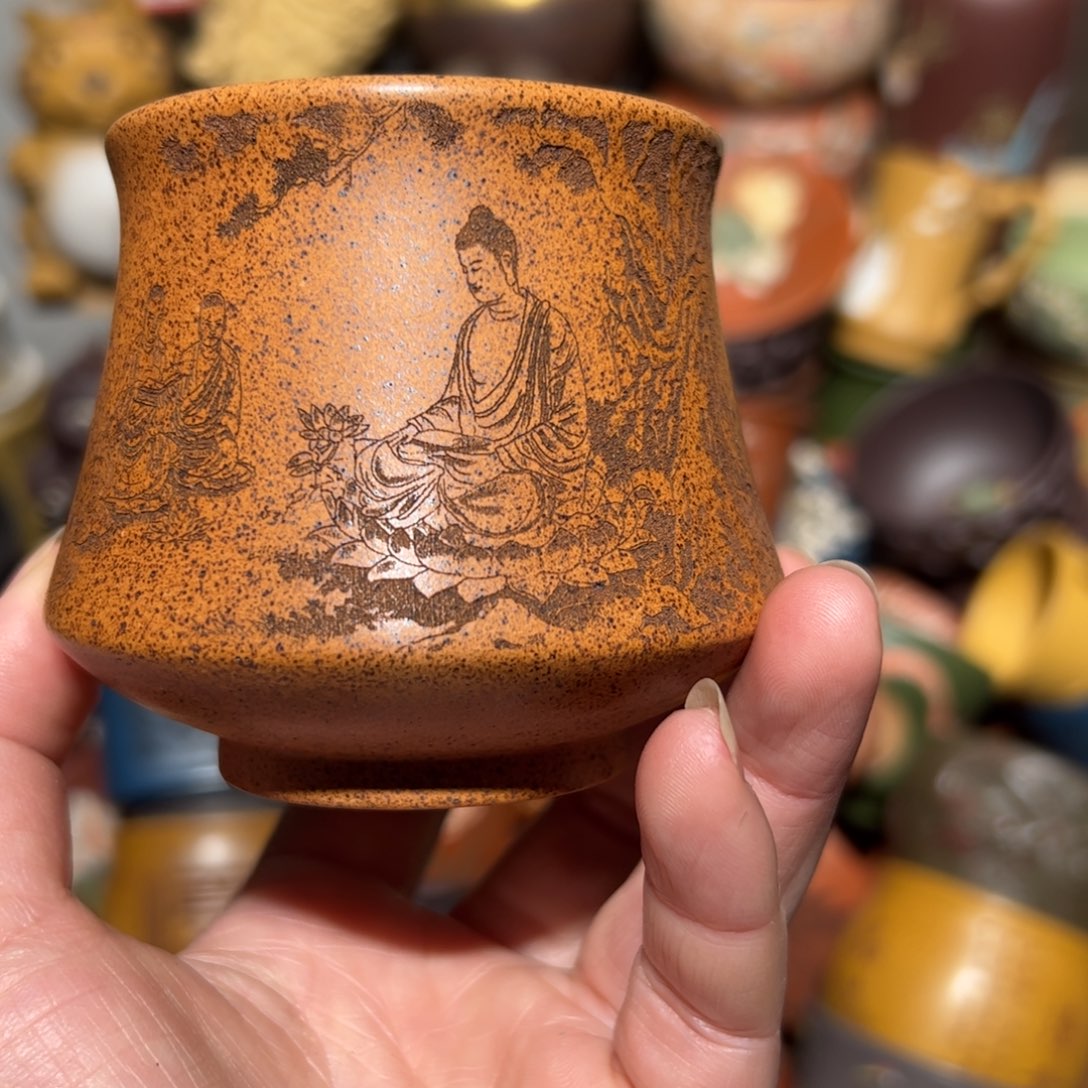 紫砂茶杯宜兴紫砂主人杯