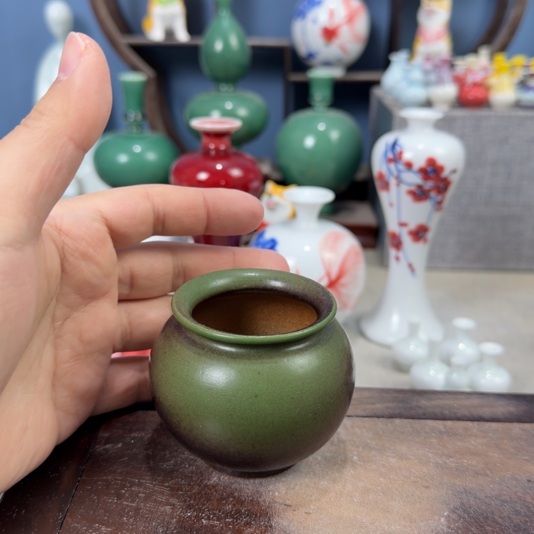 陶瓷手工小花器摆件