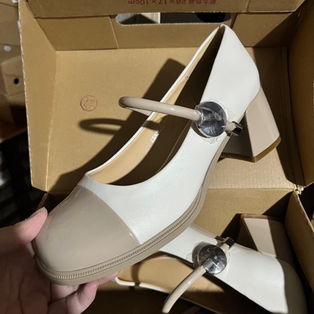 新款3053方跟浅口玛丽珍鞋24Q