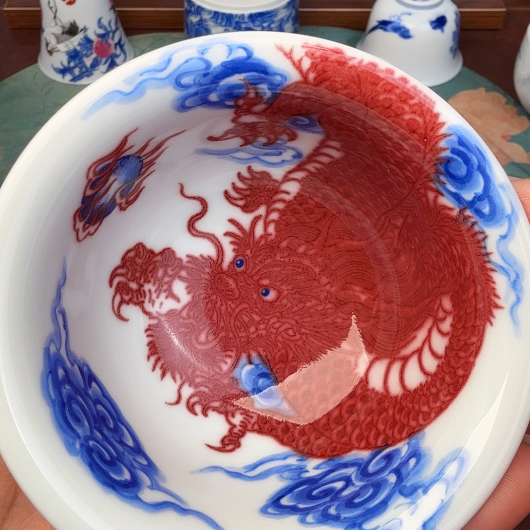 陶现代景德镇全手工全手绘陶瓷防拍