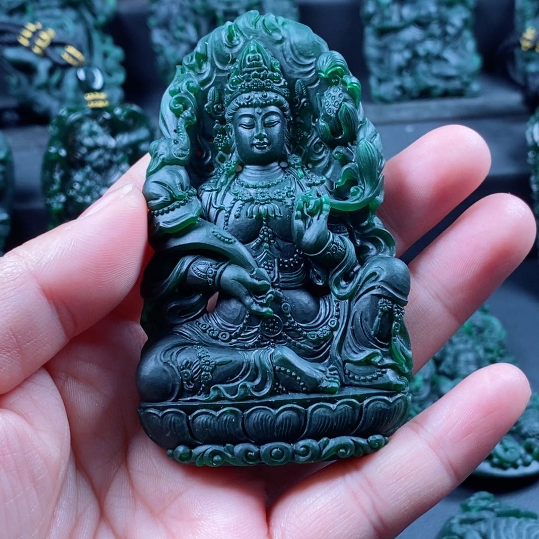 定制翡翠未镶嵌S**n翡翠吊坠x