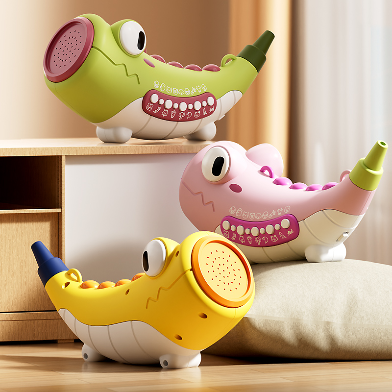 动物集结号可吹号角儿童玩具小喇叭30种音效模拟叫声小鸟口哨乐器