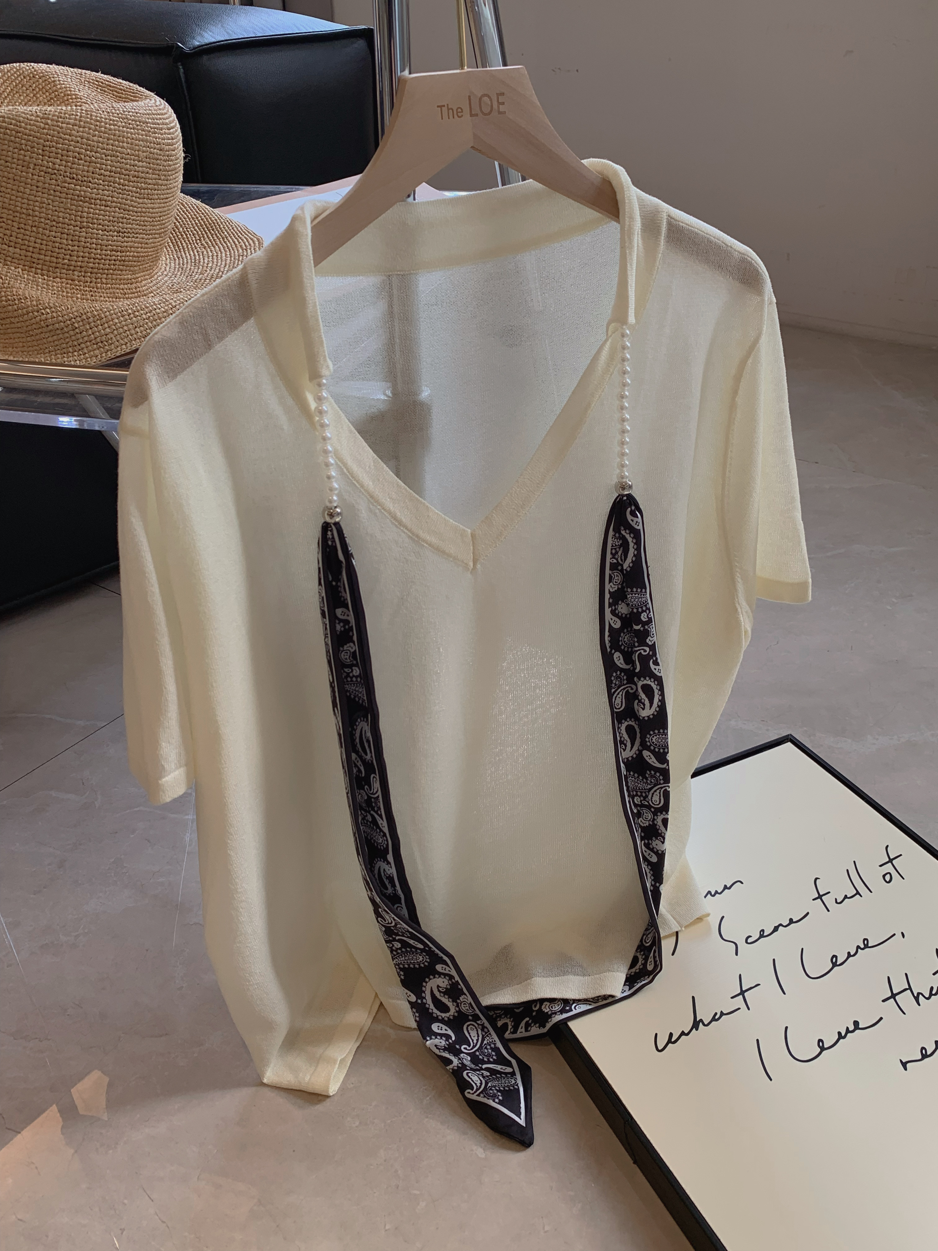 TheLOE/针织T恤#F7147