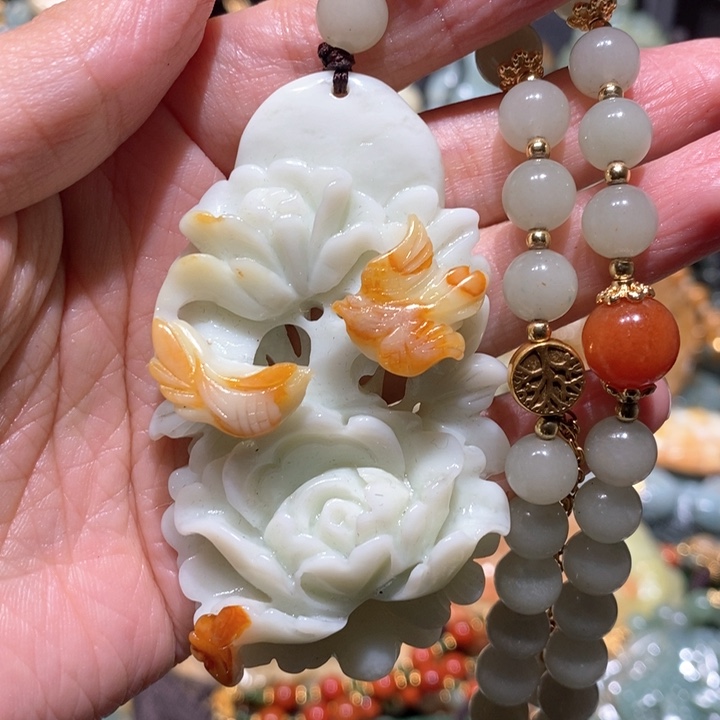 岫玉毛衣链未镶嵌