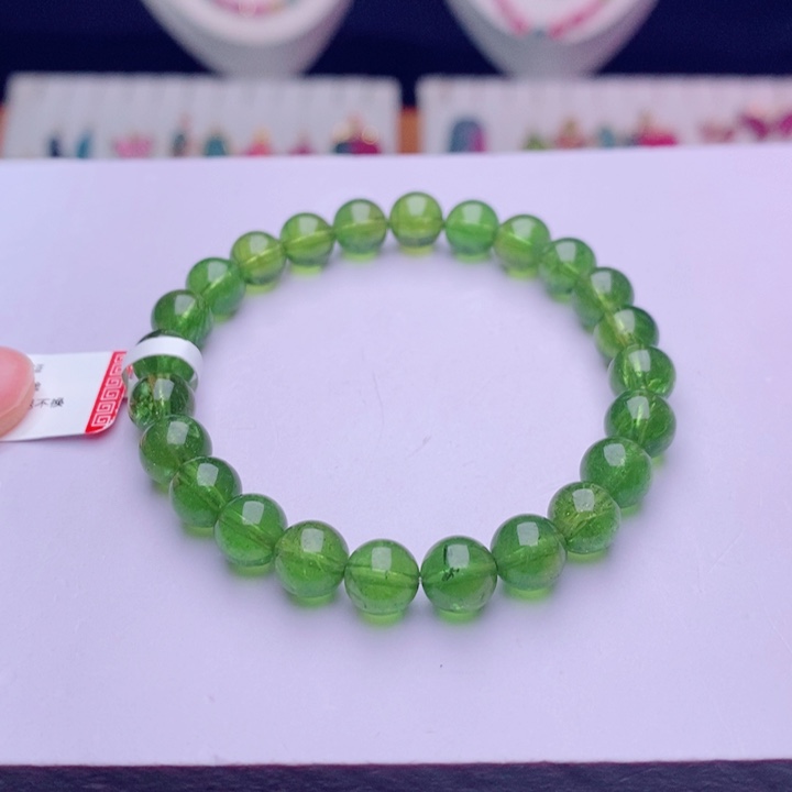 未镶嵌碧玺手链圆珠手链yy