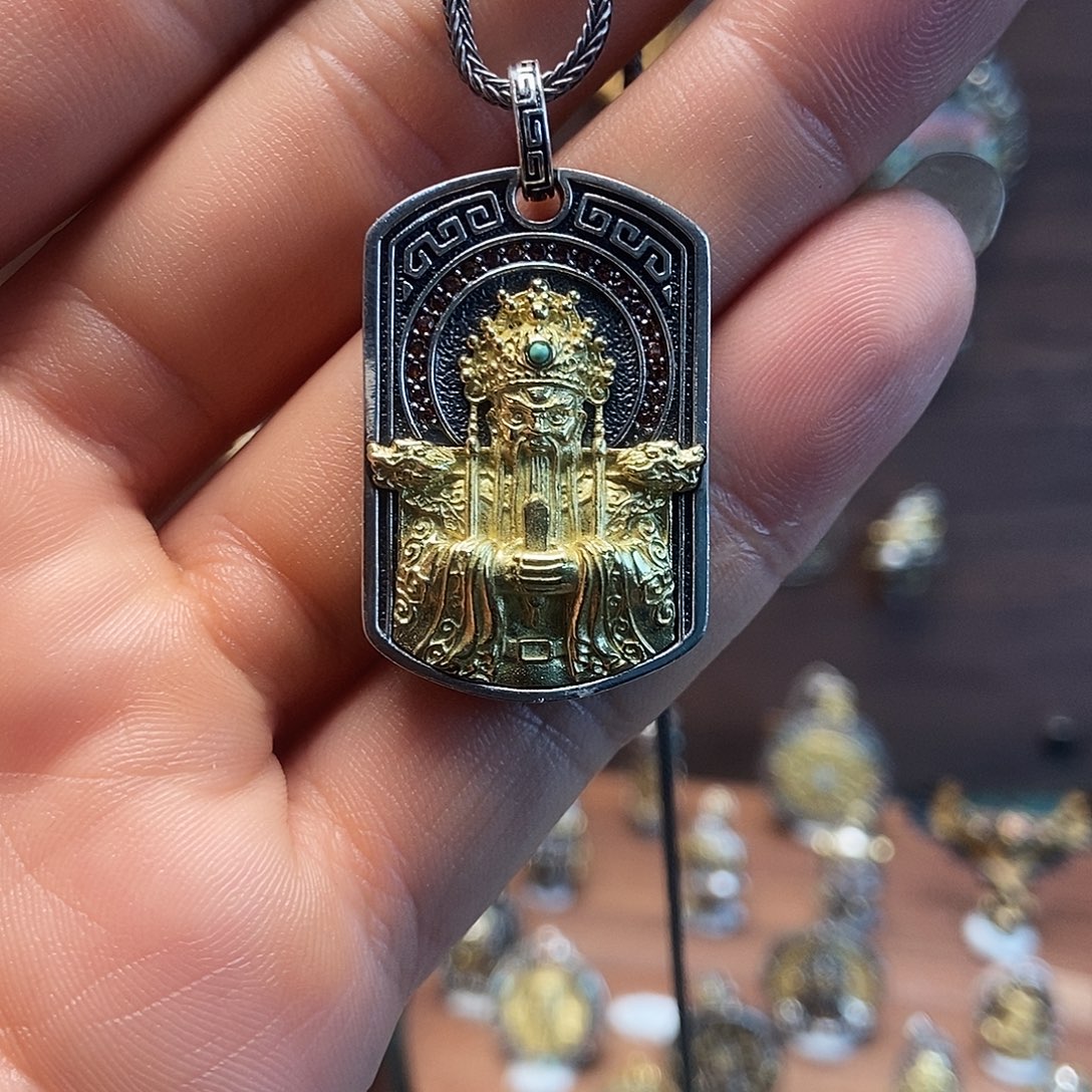 纯银龙五爷纯银吊坠