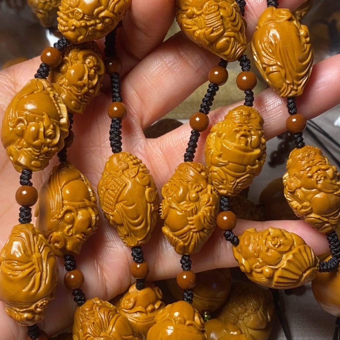 橄榄核手串/手链十八财神脖挂