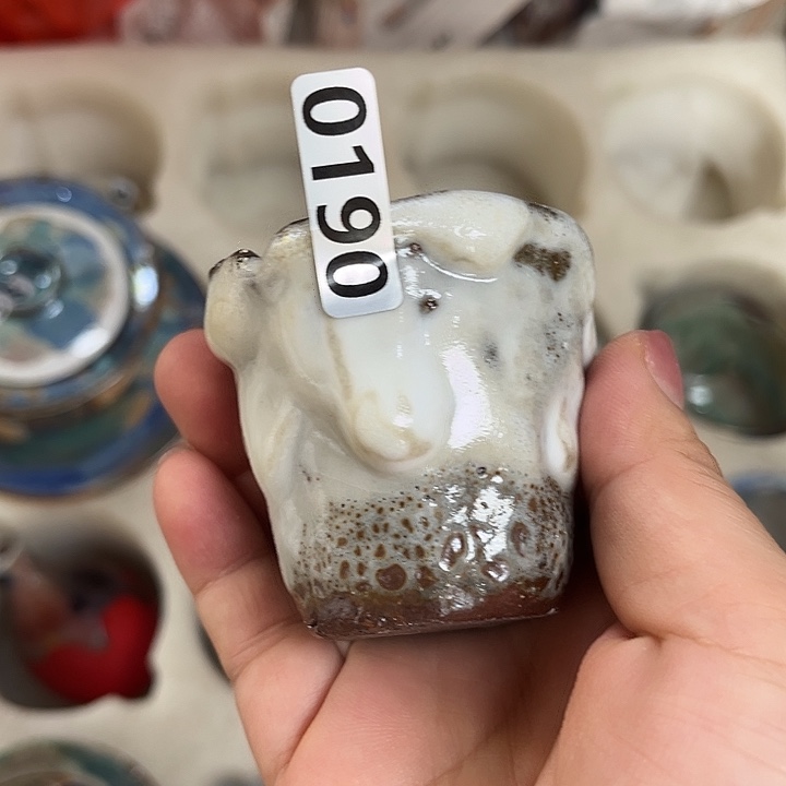 全手工柴烧志野杯0190