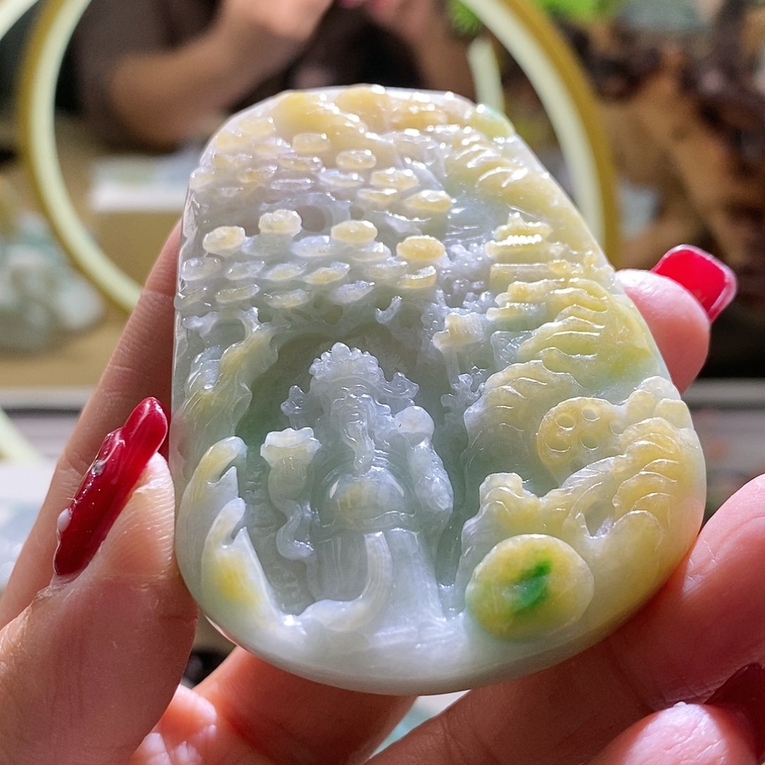 【闪购商品】翡翠颈饰未镶嵌财神