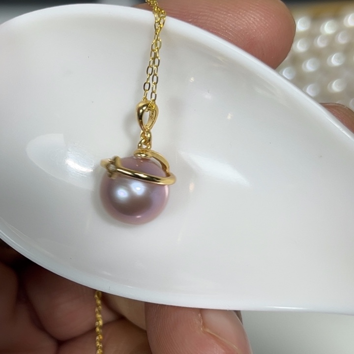 淡水珍珠颈饰银S925镶嵌