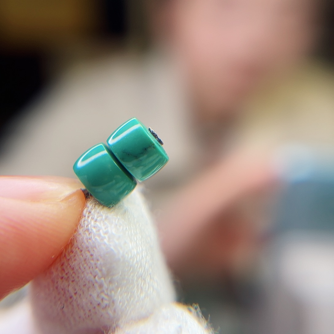 绿松石珠宝奇石未镶嵌7x4.5