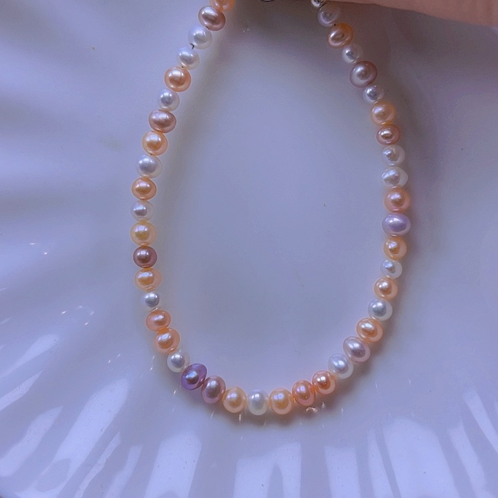 淡水珍珠手绳合金