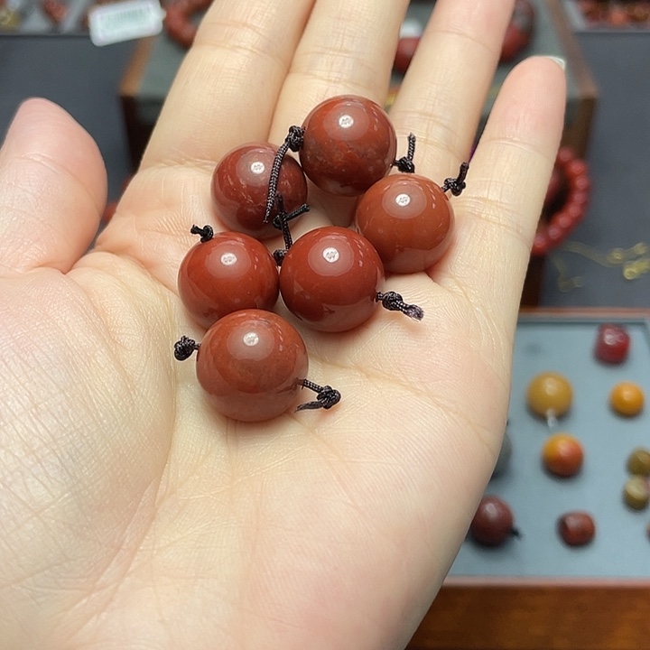 南红玛瑙单珠15多样性发1未镶嵌