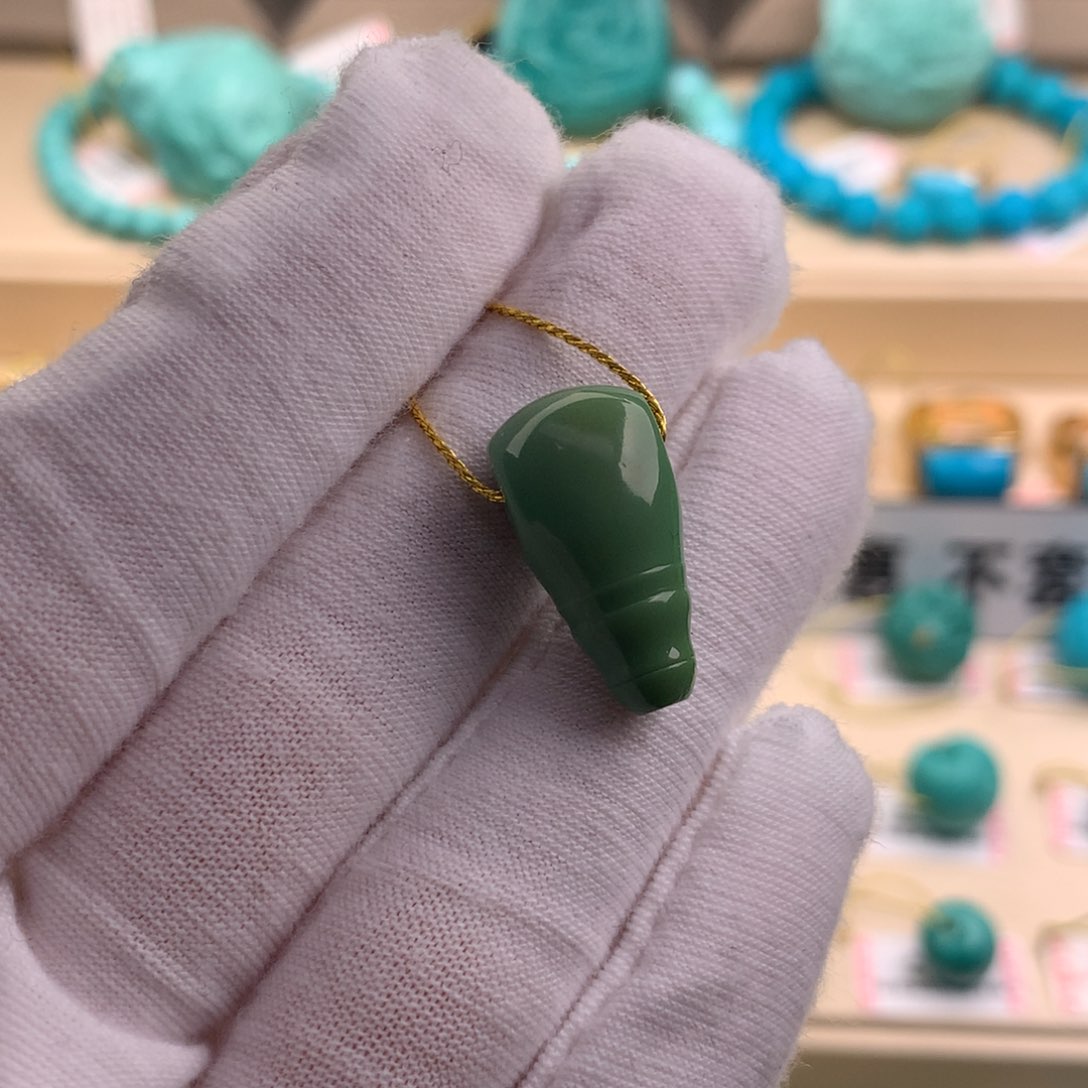 未镶嵌绿松石珠宝奇石10.5