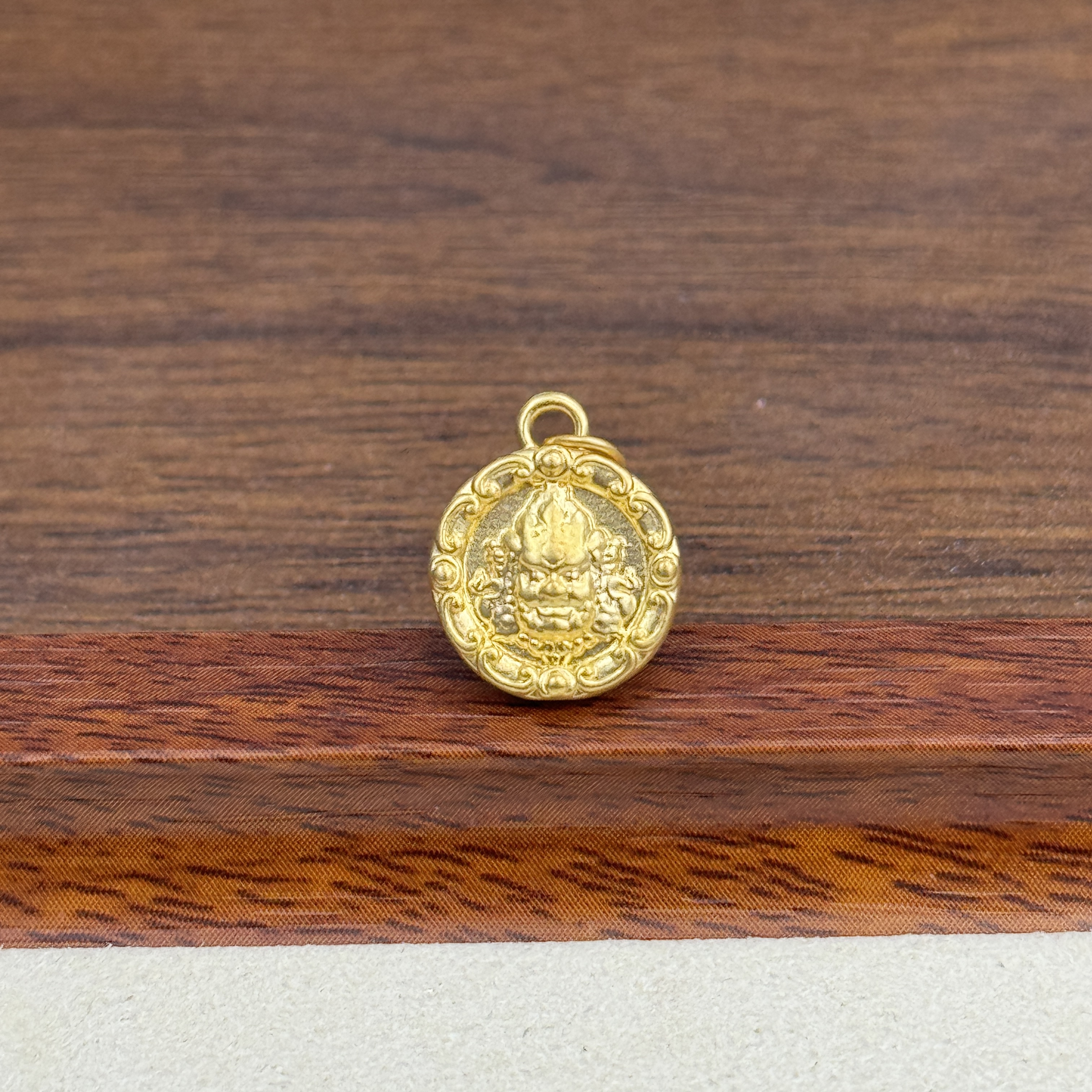 君潮黄金足金999卡12黄财神DP1156-0370