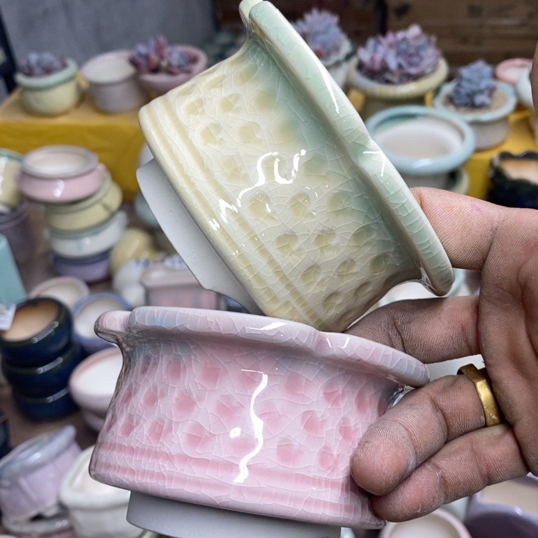 红陶花盆瑕疵盆满12包邮