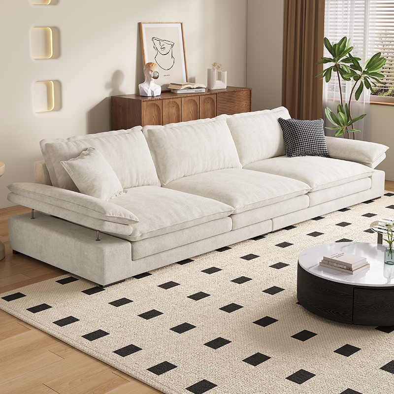 【DDC】9066意式极简布艺沙发组合现代简约大小户型客厅直排沙发