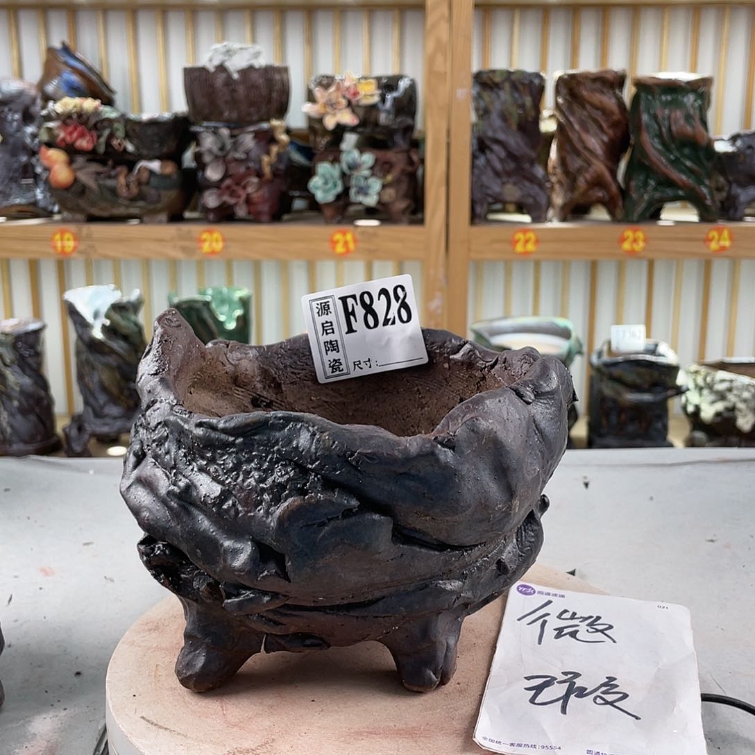 紫砂花盆手工制作默认微瑕828