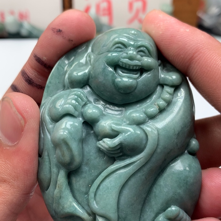 翡翠未镶嵌颈饰保真天然a货翡翠