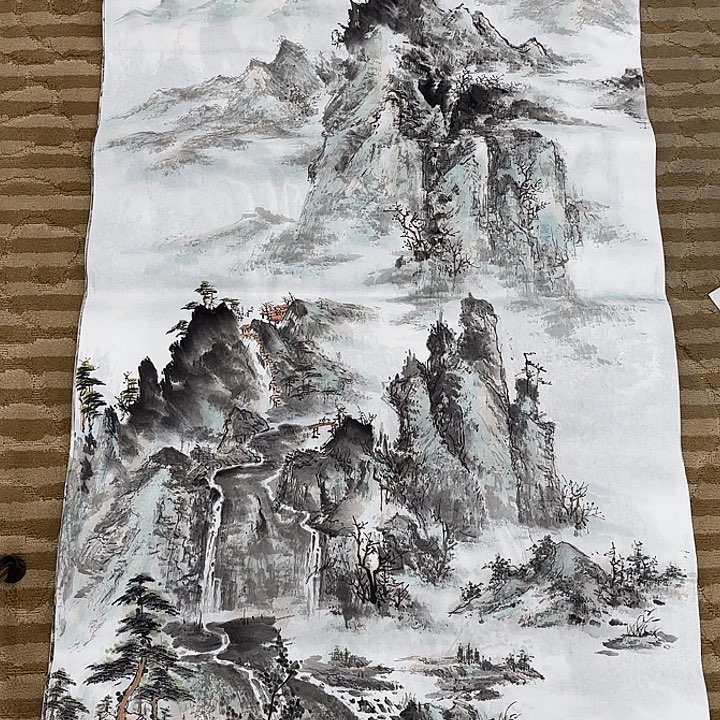 国画花鸟的翅膀是一个巨大的蝴蝶