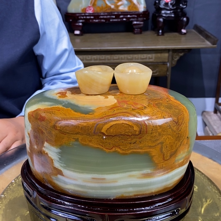 石材精品古青石摆件