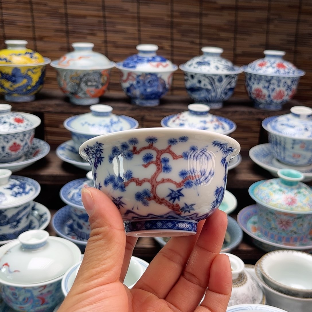 摆件陶景德镇陶瓷主人杯