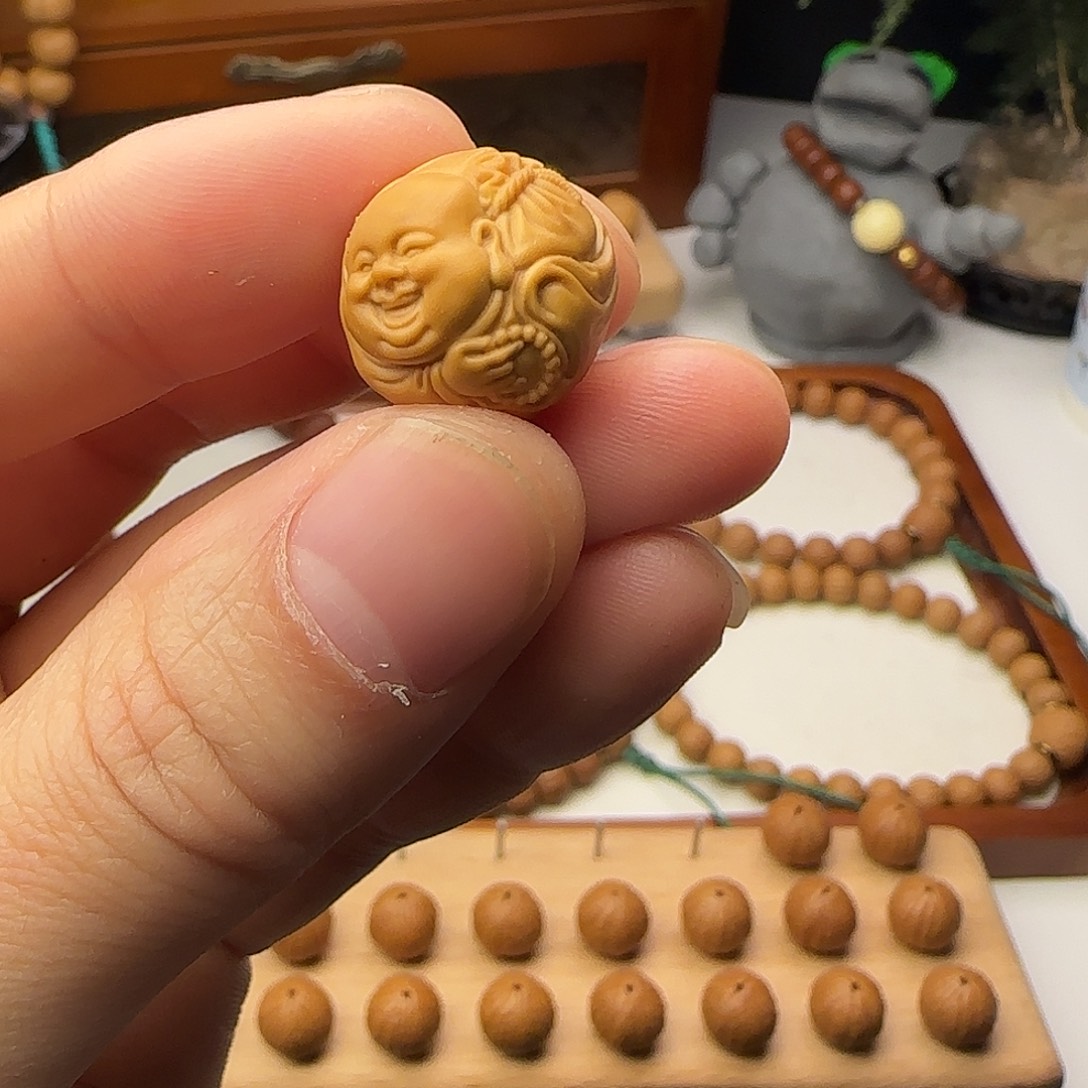 财***班猴头核桃吊坠单颗