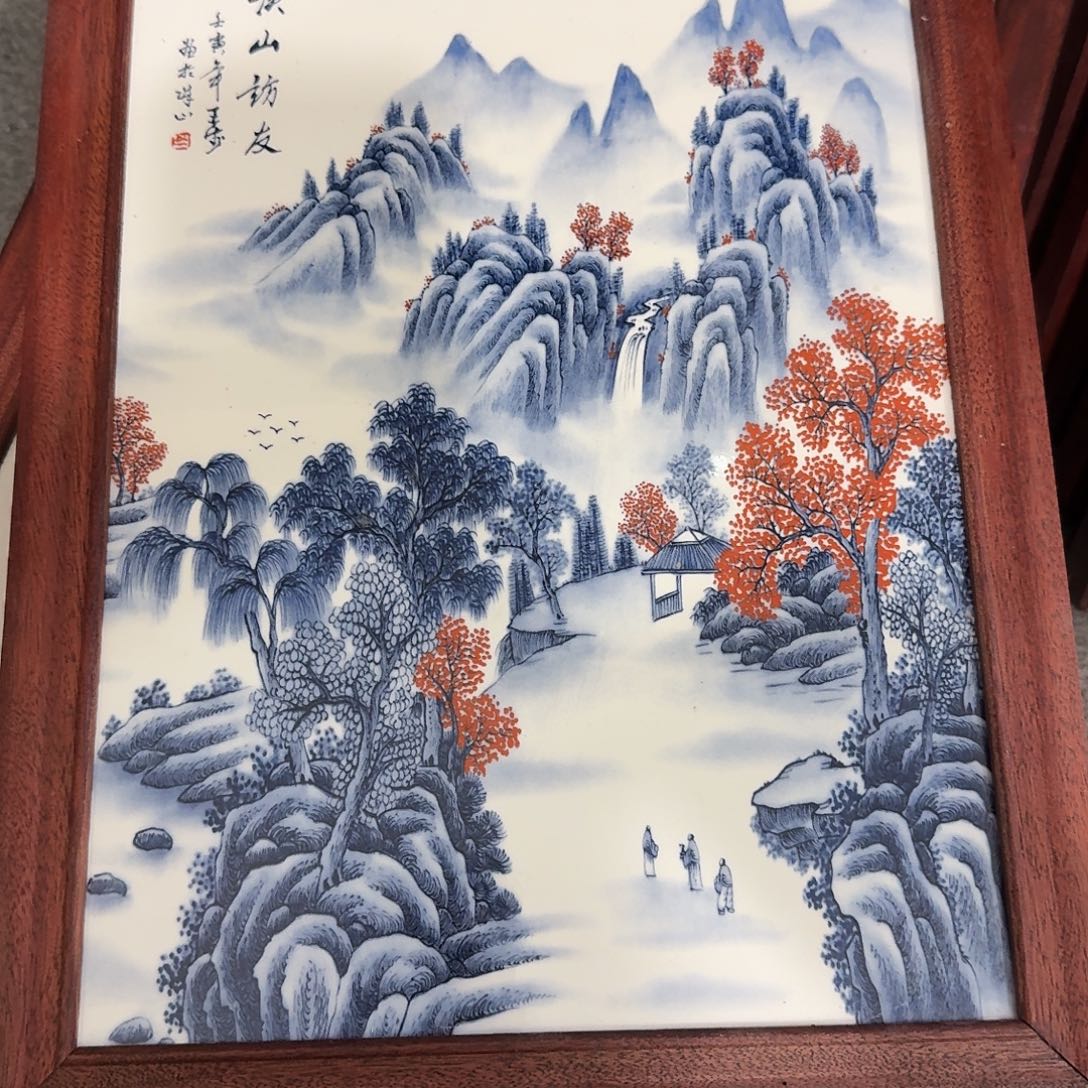瓷摆件瓷板画瓷板画