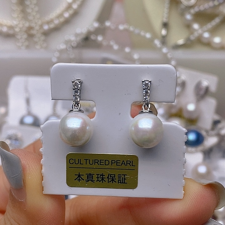 未镶嵌耳钉淡水珍珠