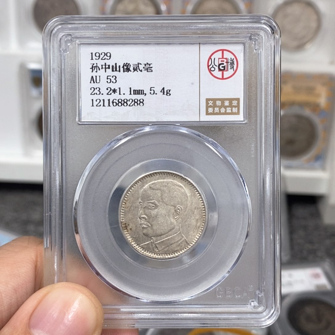 银金*鱼孙像二毫广东省造8288