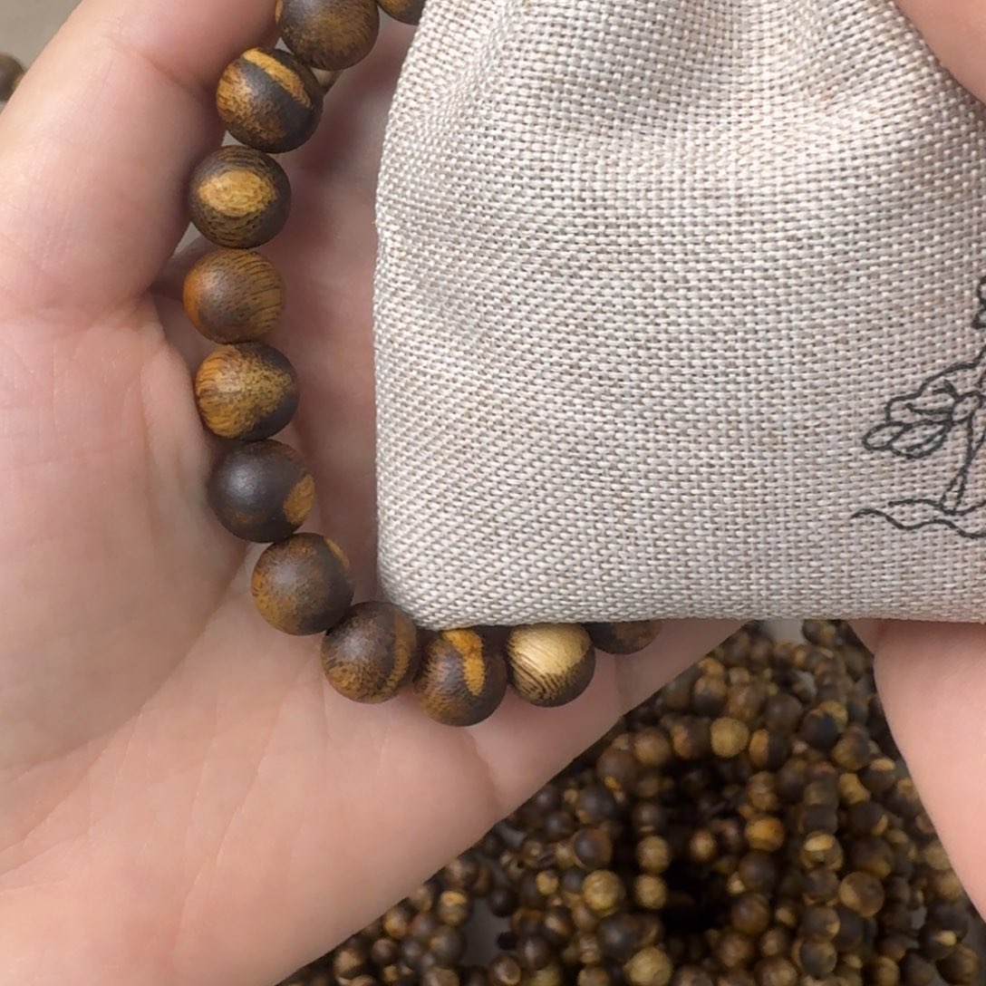 沉香碎屑沉香奇楠沉香1.0花圆珠单