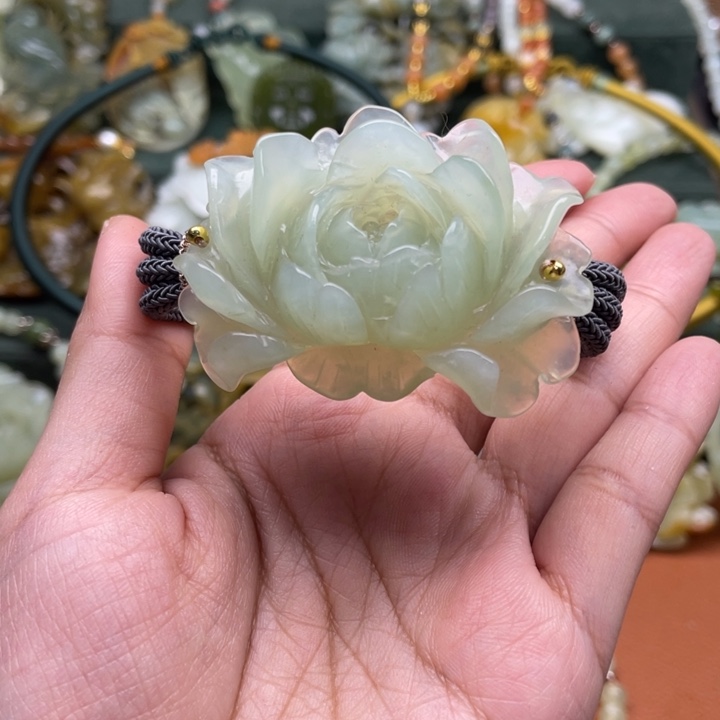 蛇纹石玉手牌合金