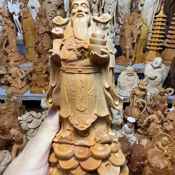七***艺柏木（崖柏）财神爷