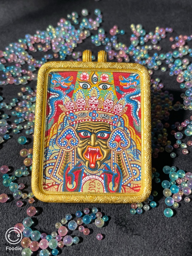 热贡纯手绘唐卡吊坠（扎基拉姆）