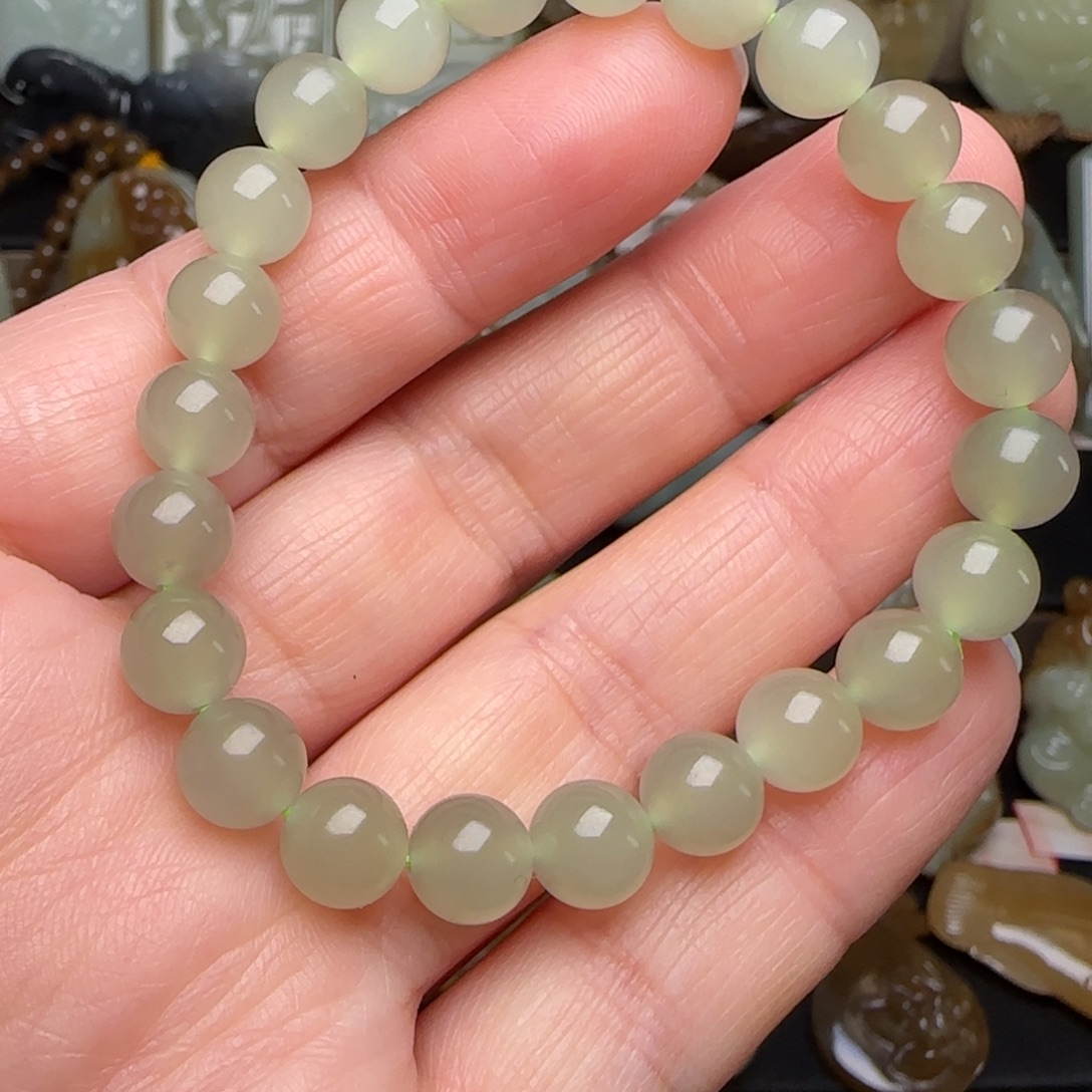 1***1和田玉未镶嵌手链