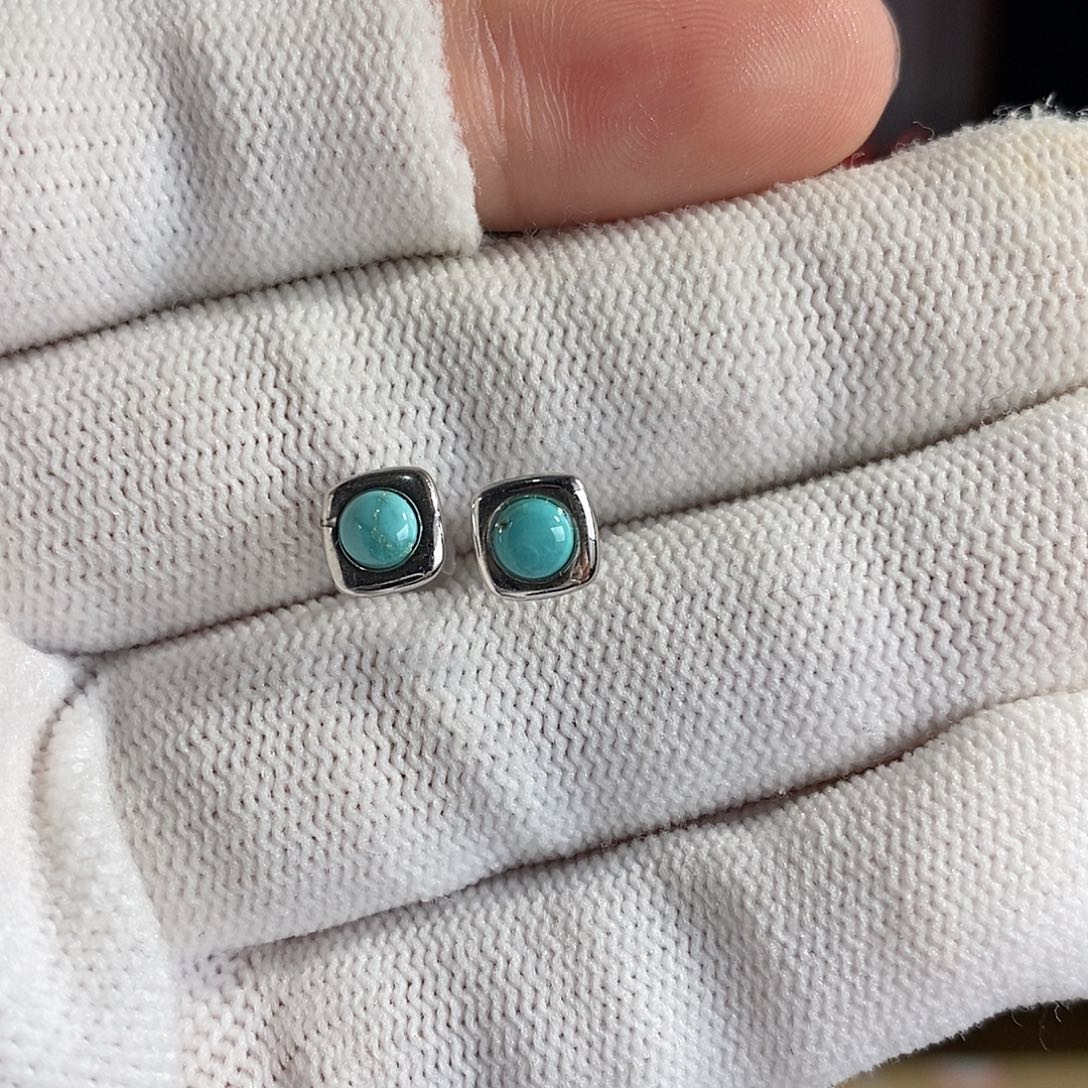 绿松石银S925镶嵌珠宝奇石